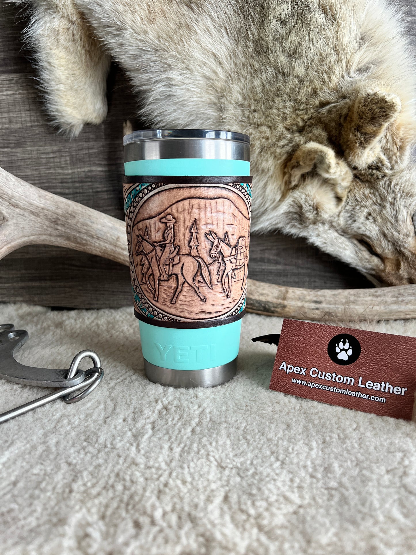Handmade Leather Packing in the Bob Yeti Wrap