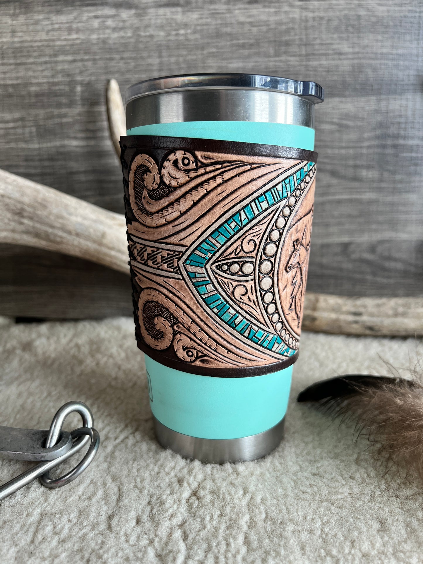 Handmade Leather Packing in the Bob Yeti Wrap