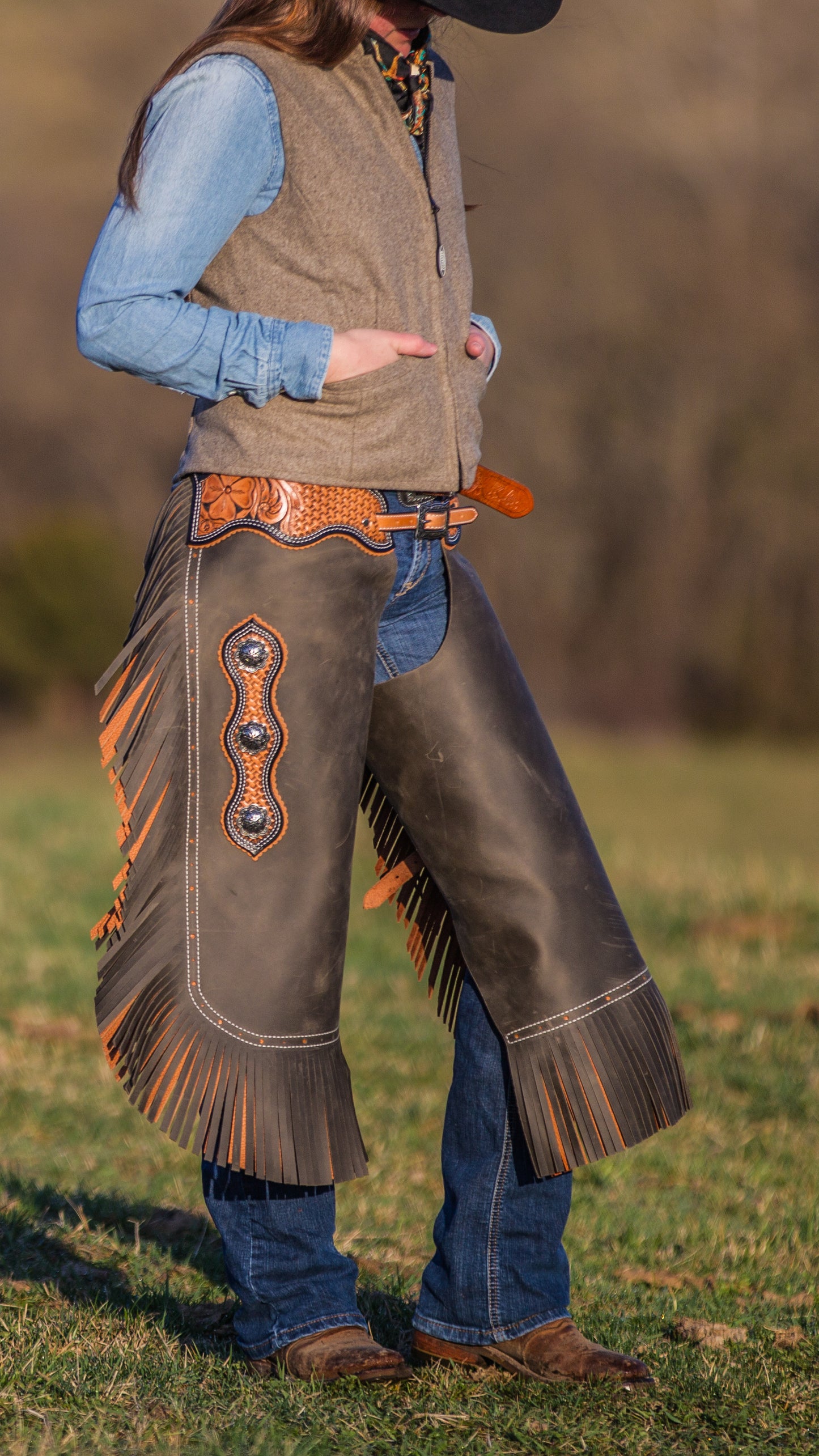 Custom Western Chinks